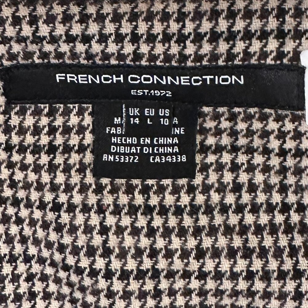 French Connection Houndstooth Check Collarless Cr… - image 14